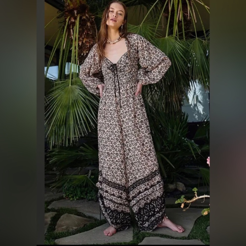 New Free People Forever Timeless Soulmate Boho Jumpsuit Size XS - Picture 11 of 16